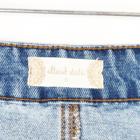 Altard State Small Monana Skirt Denim Jean Blue Front Full Zip Mini Women 750‎ - Picture 8 of 8